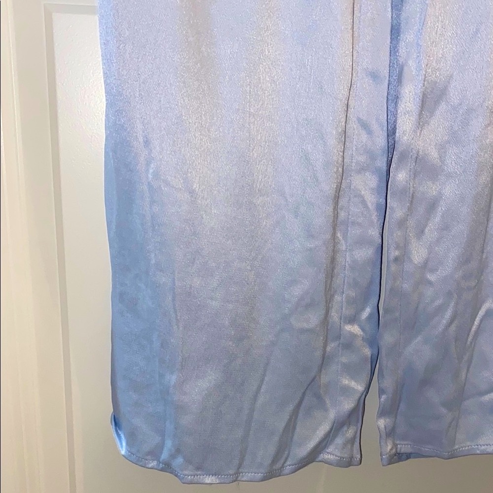Something Navy Light Blue Viscose Two-Piece Lounge Set - Picture 6 of 6